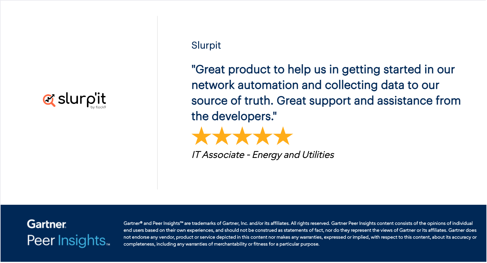 Gartner Peer Insights review: Great product to help us