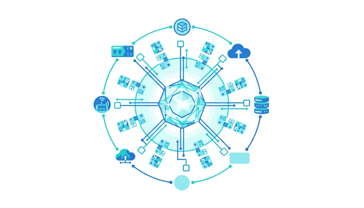 Network devices and cloud nodes feeding structured inventory into a central data repository